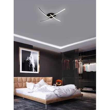Brilagi - LED Ceiling light STRIPES LED/32W/230V black