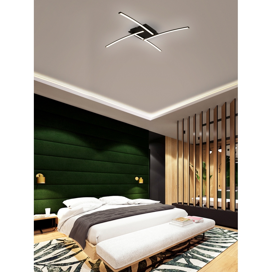 Brilagi - LED Ceiling light STRIPES LED/32W/230V black