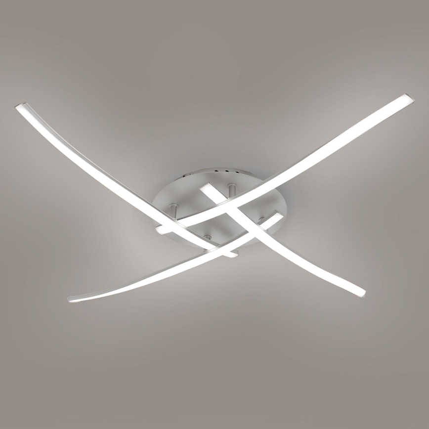 Brilagi - LED Ceiling light STRIPES LED/32W/230V silver