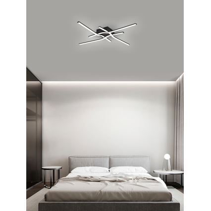 Brilagi - LED Ceiling light STRIPES LED/38W/230V black