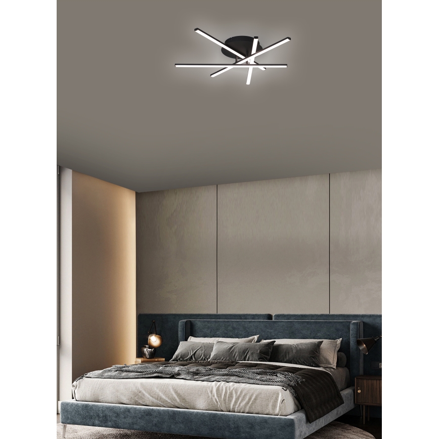 Brilagi - LED Ceiling light STRIPES LED/40W/230V black