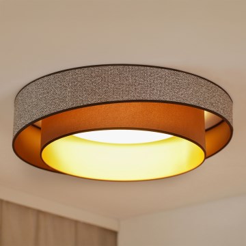 Brilagi - LED Ceiling light VEGAS SHINE LED/24W/230V d. 60 cm brown