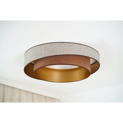 Brilagi - LED Ceiling light VEGAS SHINE LED/24W/230V d. 60 cm brown