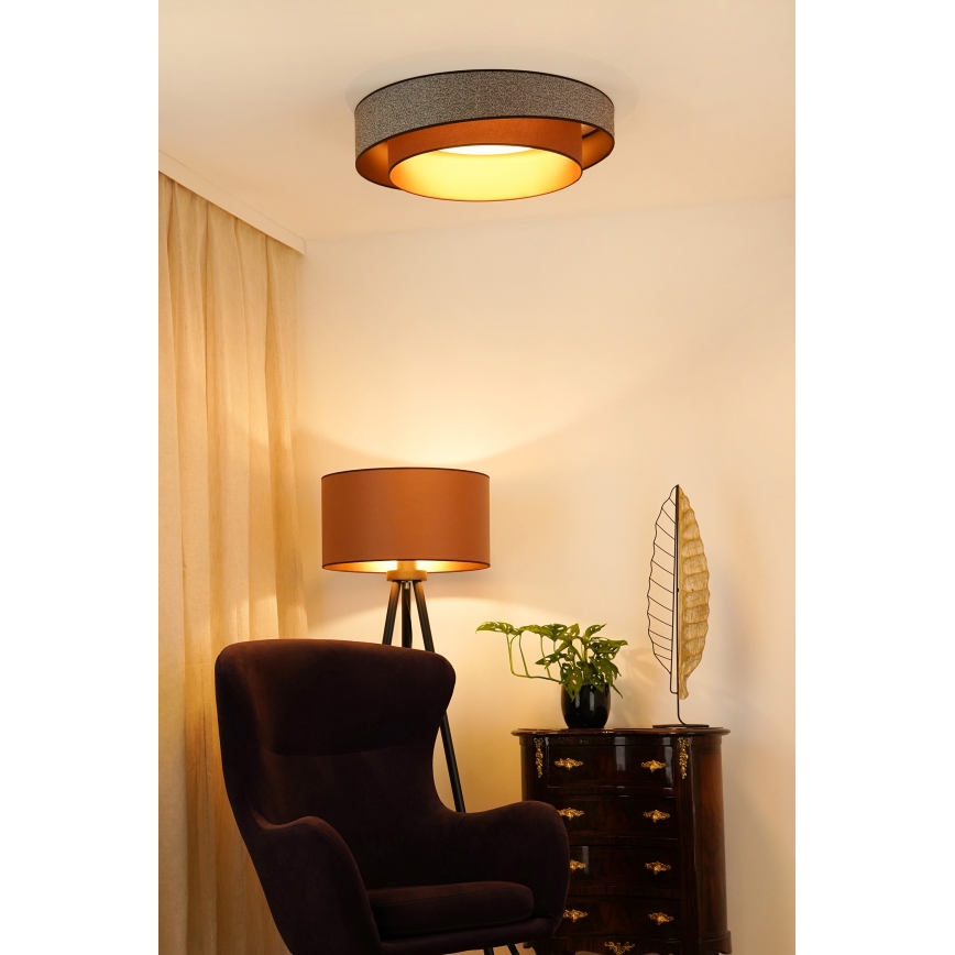 Brilagi - LED Ceiling light VEGAS SHINE LED/24W/230V d. 60 cm brown