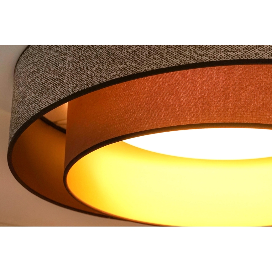 Brilagi - LED Ceiling light VEGAS SHINE LED/24W/230V d. 60 cm brown