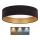Brilagi - LED Ceiling light VELVET LED/12W/230V d. 30 cm 3000K/4000K/6400K black/gold