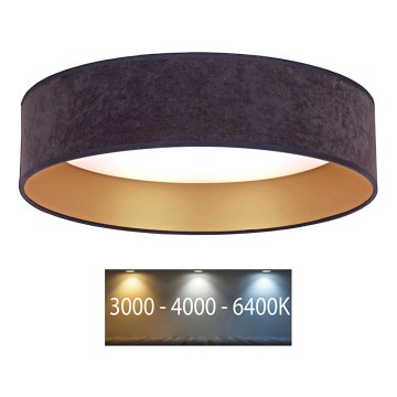 Brilagi - LED Ceiling light VELVET LED/12W/230V d. 30 cm 3000K/4000K/6400K grey/gold