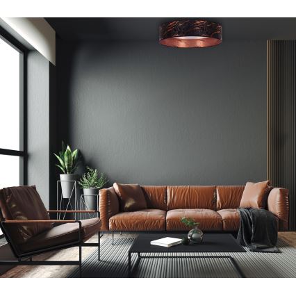 Brilagi - LED Ceiling light VELVET LED/12W/230V d. 30 cm 3000K/4000K/6400K black/copper
