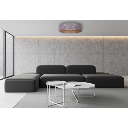 Brilagi - LED Ceiling light VELVET LED/12W/230V d. 30 cm 3000K/4000K/6400K grey/gold