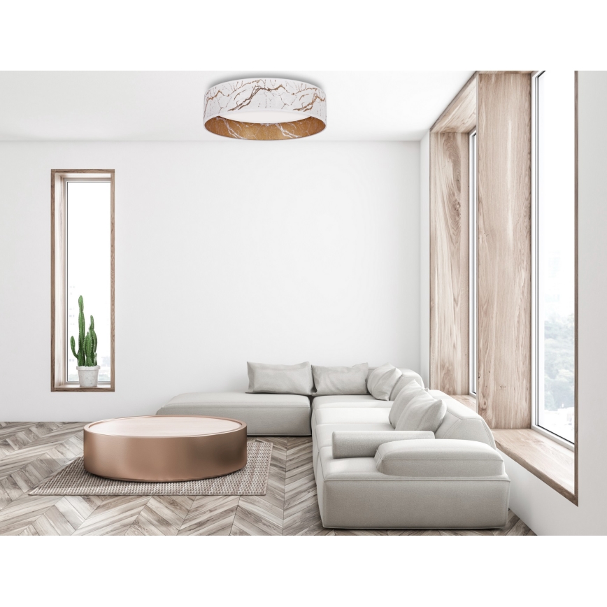 Brilagi - LED Ceiling light VELVET LED/12W/230V d. 30 cm 3000K/4000K/6400K white/gold