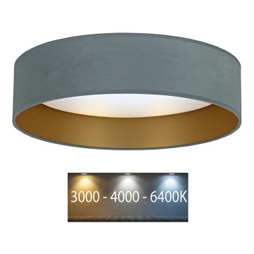 Brilagi - LED Ceiling light VELVET LED/12W/230V d. 30 cm 3000K/4000K/6400K mint/gold