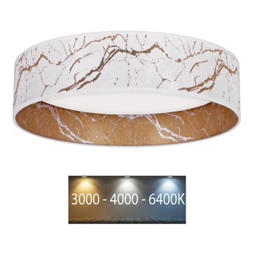 Brilagi - LED Ceiling light VELVET LED/12W/230V d. 30 cm 3000K/4000K/6400K white/gold