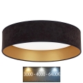 Brilagi - LED Ceiling light VELVET LED/24W/230V d. 40 cm 3000/4000/6400K black/gold
