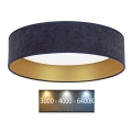 Brilagi - LED Ceiling light VELVET LED/24W/230V d. 40 cm 3000/4000/6400K blue/gold