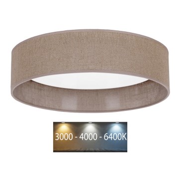 Brilagi - LED Ceiling light VELVET LED/24W/230V d. 40 cm 3000/4000/6400K brown