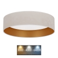 Brilagi - LED Ceiling light VELVET LED/24W/230V d. 40 cm 3000/4000/6400K creamy/gold