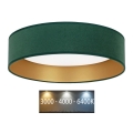 Brilagi - LED Ceiling light VELVET LED/24W/230V d. 40 cm 3000/4000/6400K green/gold