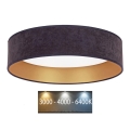 Brilagi - LED Ceiling light VELVET LED/24W/230V d. 40 cm 3000/4000/6400K grey/gold