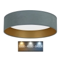 Brilagi - LED Ceiling light VELVET LED/24W/230V d. 40 cm 3000/4000/6400K mint/gold
