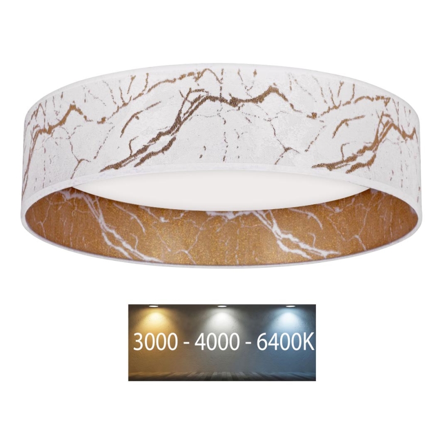 Brilagi - LED Ceiling light VELVET LED/24W/230V d. 40 cm 3000/4000/6400K white/gold