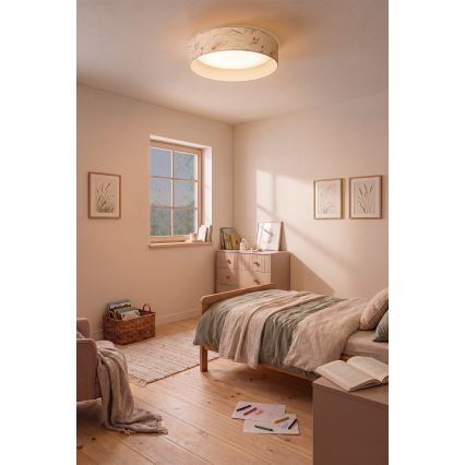 BRILAGI - LED Ceiling Light VELVET SIMPLE LED/24W/230V 3000K Ø 45 cm white/flower motif