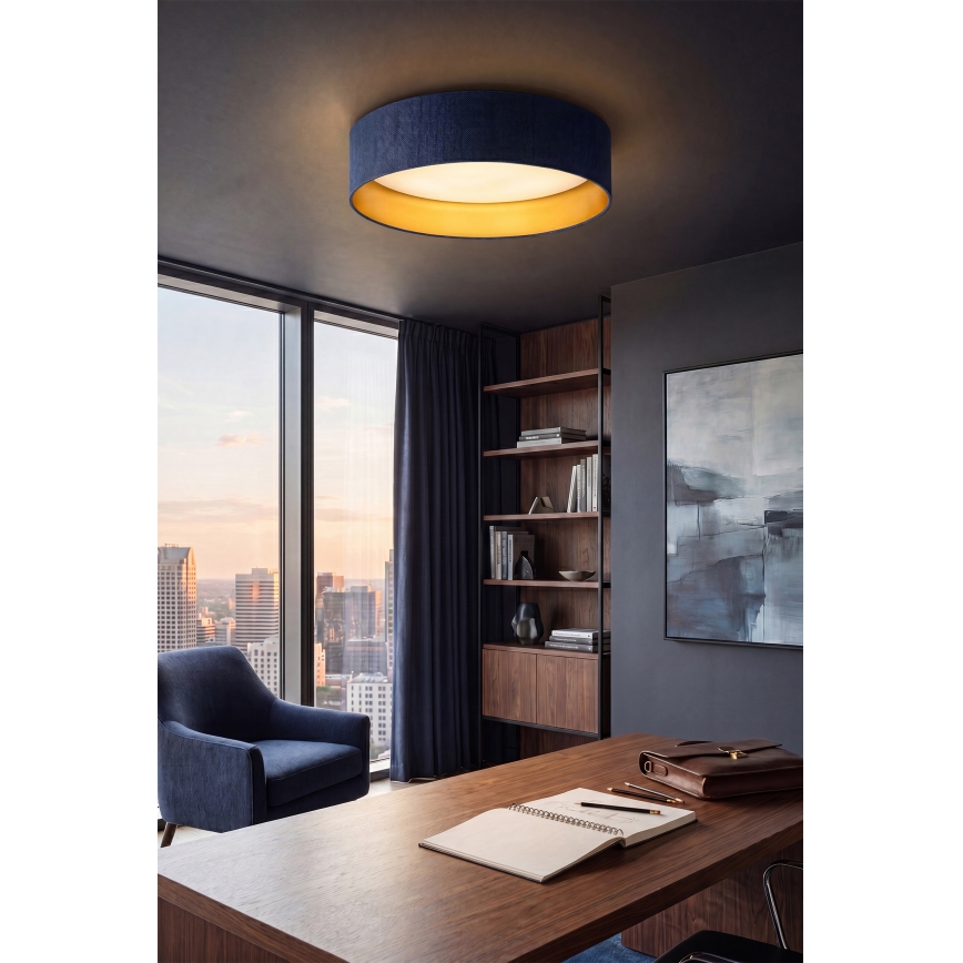 BRILAGI - VELVET SIMPLE LED Ceiling Light LED/24W/230V 3000K Ø 45 cm blue/gold