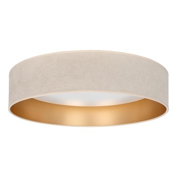 Brilagi - LED Ceiling Light VELVET SIMPLE LED/24W/230V 3000K Ø 45 cm Cream/Gold