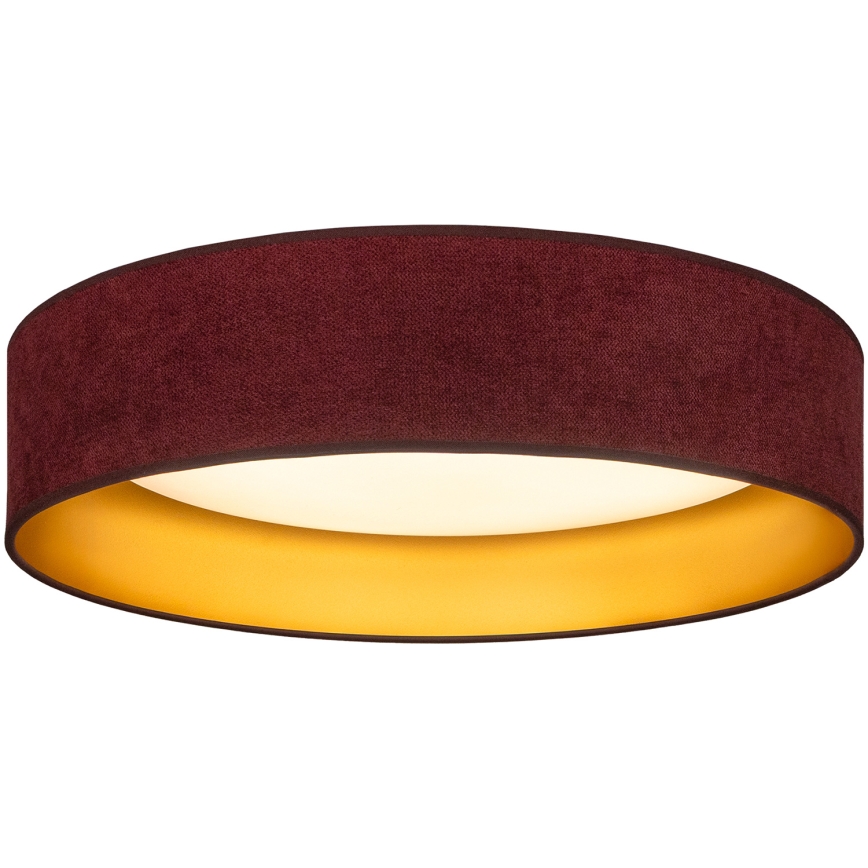 BRILAGI - LED Ceiling Light VELVET SIMPLE LED/36W/230V 3000K Ø 55 cm burgundy/gold