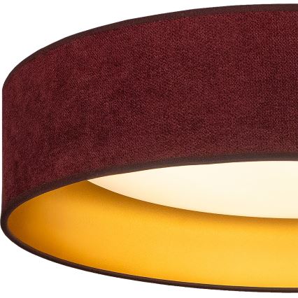 BRILAGI - LED Ceiling Light VELVET SIMPLE LED/36W/230V 3000K Ø 55 cm burgundy/gold