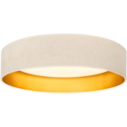 Brilagi - VELVET SIMPLE LED Ceiling Light 36W/230V, 3000K, Ø 55 cm, cream/gold