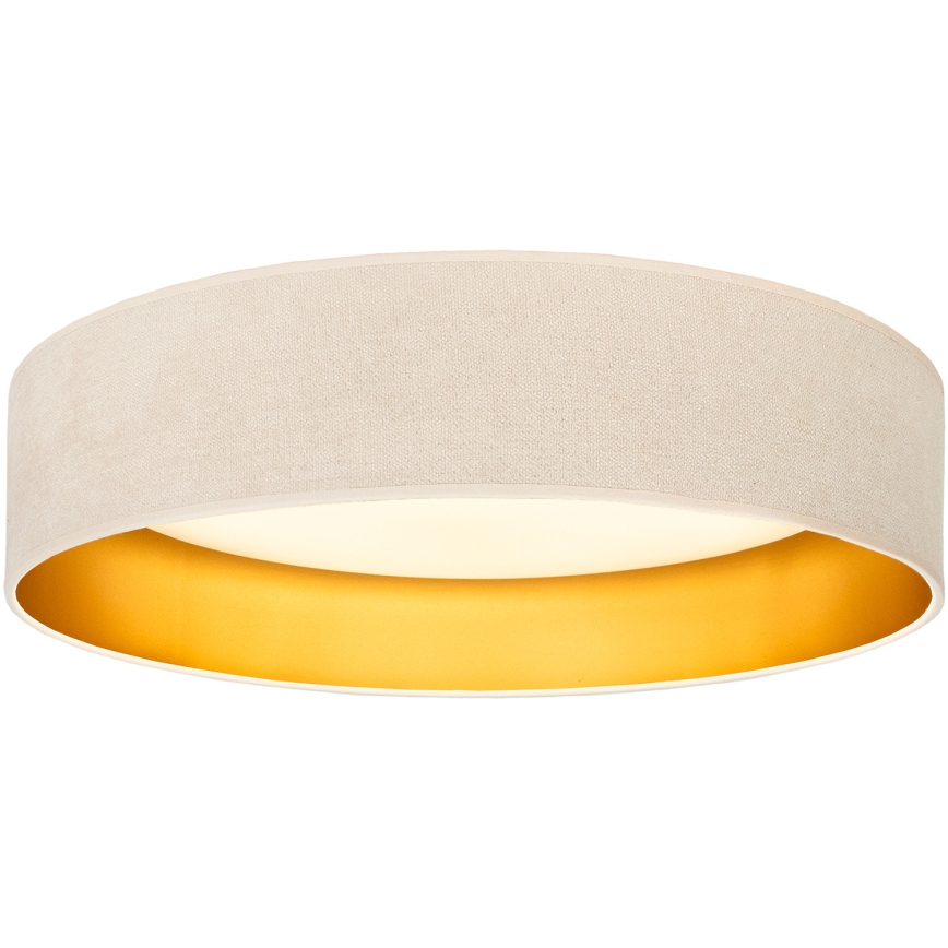 Brilagi - VELVET SIMPLE LED Ceiling Light 36W/230V, 3000K, Ø 55 cm, cream/gold