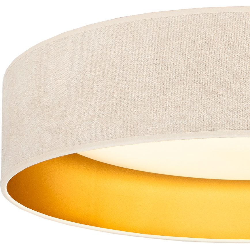 Brilagi - VELVET SIMPLE LED Ceiling Light 36W/230V, 3000K, Ø 55 cm, cream/gold