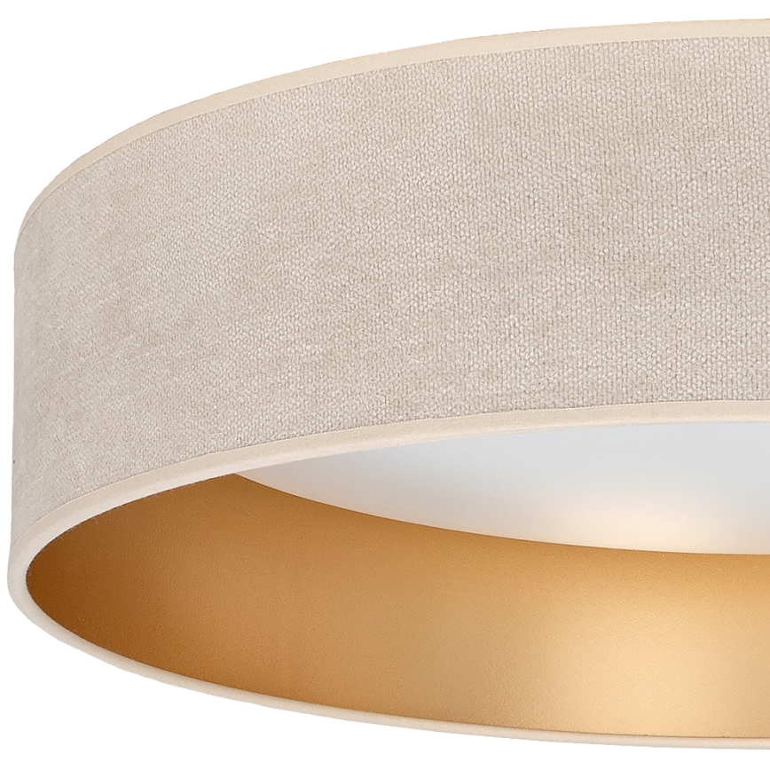 Brilagi - VELVET SIMPLE LED Ceiling Light 36W/230V, 3000K, Ø 55 cm, cream/gold