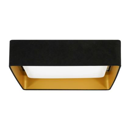 Brilagi - LED Ceiling light VELVET SQUARE LED/24W/230V black