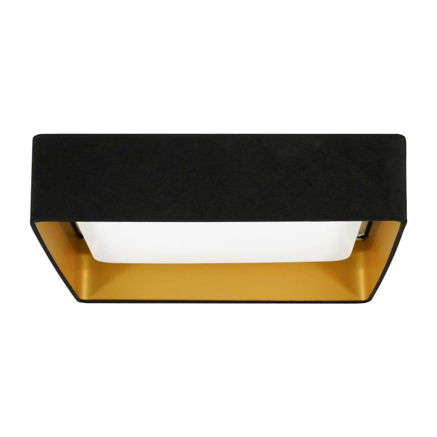 Brilagi - LED Ceiling light VELVET SQUARE LED/24W/230V black