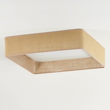 Brilagi - LED Ceiling light VELVET SQUARE LED/24W/230V brown