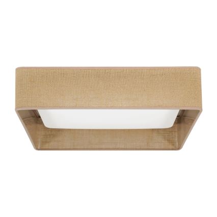 Brilagi - LED Ceiling light VELVET SQUARE LED/24W/230V brown