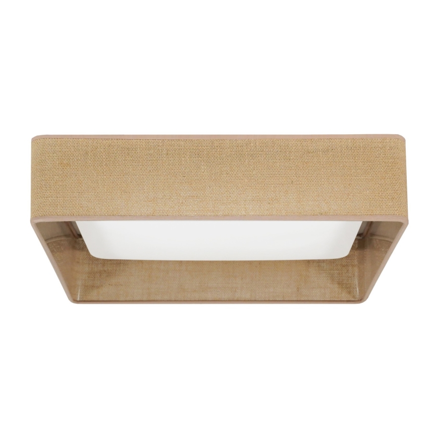 Brilagi - LED Ceiling light VELVET SQUARE LED/24W/230V brown