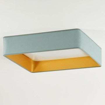 Brilagi - LED Ceiling light VELVET SQUARE LED/24W/230V mint