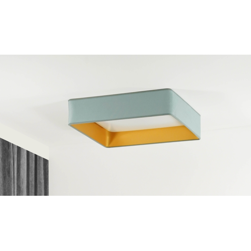 Brilagi - LED Ceiling light VELVET SQUARE LED/24W/230V mint