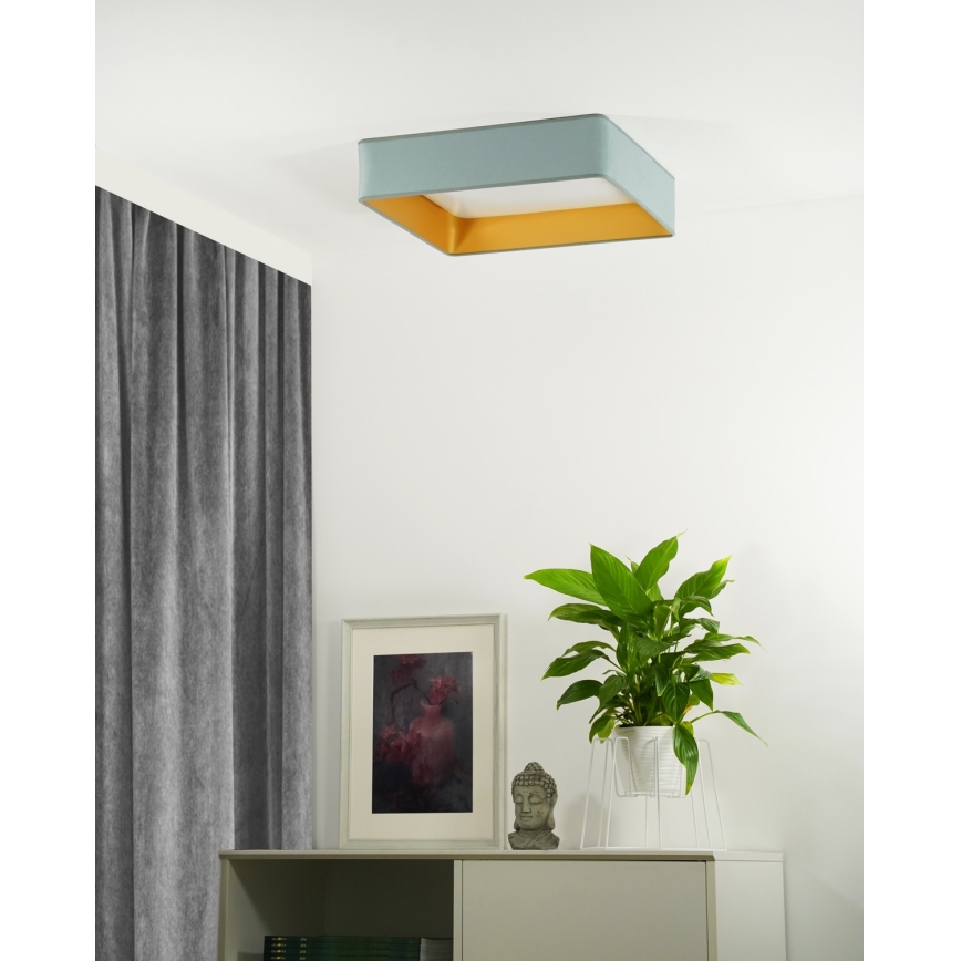Brilagi - LED Ceiling light VELVET SQUARE LED/24W/230V mint