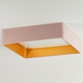 Brilagi - LED Ceiling light VELVET SQUARE LED/24W/230V pink