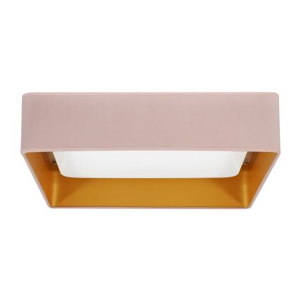 Brilagi - LED Ceiling light VELVET SQUARE LED/24W/230V pink