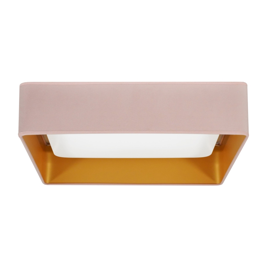 Brilagi - LED Ceiling light VELVET SQUARE LED/24W/230V pink