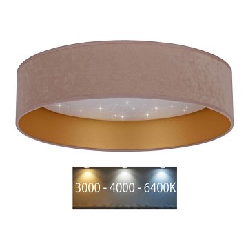 Brilagi - LED Ceiling light VELVET STAR LED/24W/230V d. 40 cm 3000K/4000K/6400K beige/gold