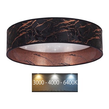 Brilagi - LED Ceiling light VELVET STAR LED/24W/230V d. 40 cm 3000K/4000K/6400K black/copper