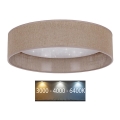 Brilagi - LED Ceiling light VELVET STAR LED/24W/230V d. 40 cm 3000K/4000K/6400K brown