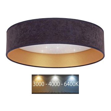 Brilagi - LED Ceiling light VELVET STAR LED/24W/230V d. 40 cm 3000K/4000K/6400K grey/gold