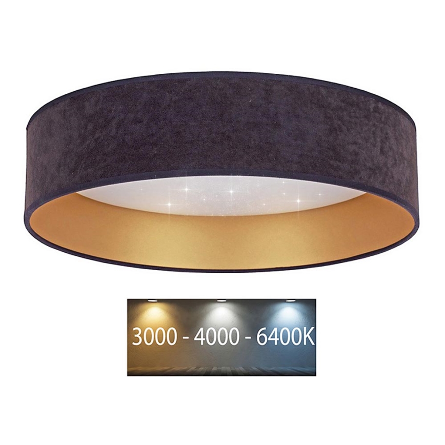Brilagi - LED Ceiling light VELVET STAR LED/24W/230V d. 40 cm 3000K/4000K/6400K grey/gold