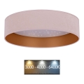 Brilagi - LED Ceiling light VELVET STAR LED/24W/230V d. 40 cm 3000K/4000K/6400K pink/gold